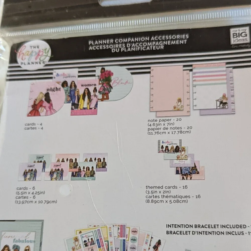 NWT Happy Planner Rong Rong 122 pc Mini Companion Accessories Stickers Bracelet